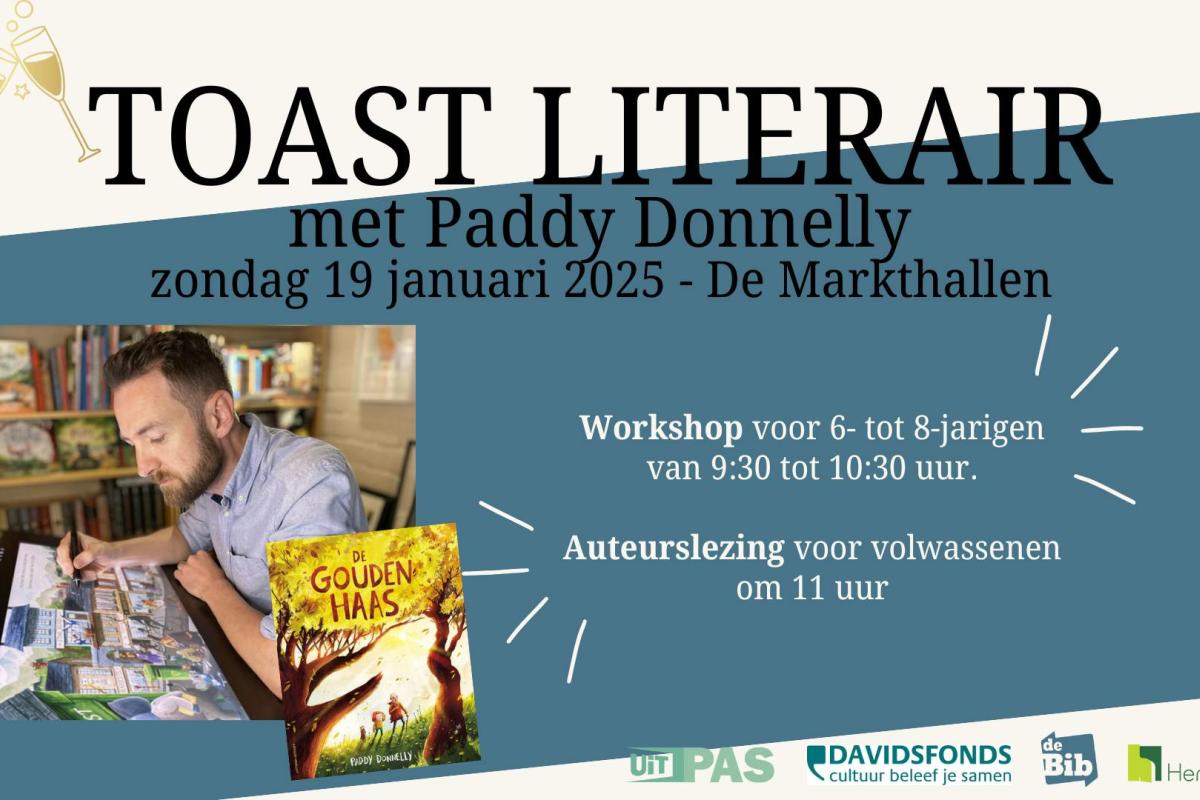 Toast Literair: workshop met Paddy Donnelly (voor 6- tot 8-jarigen) © Paddy Donnelly en Bib Herk-de-Stad